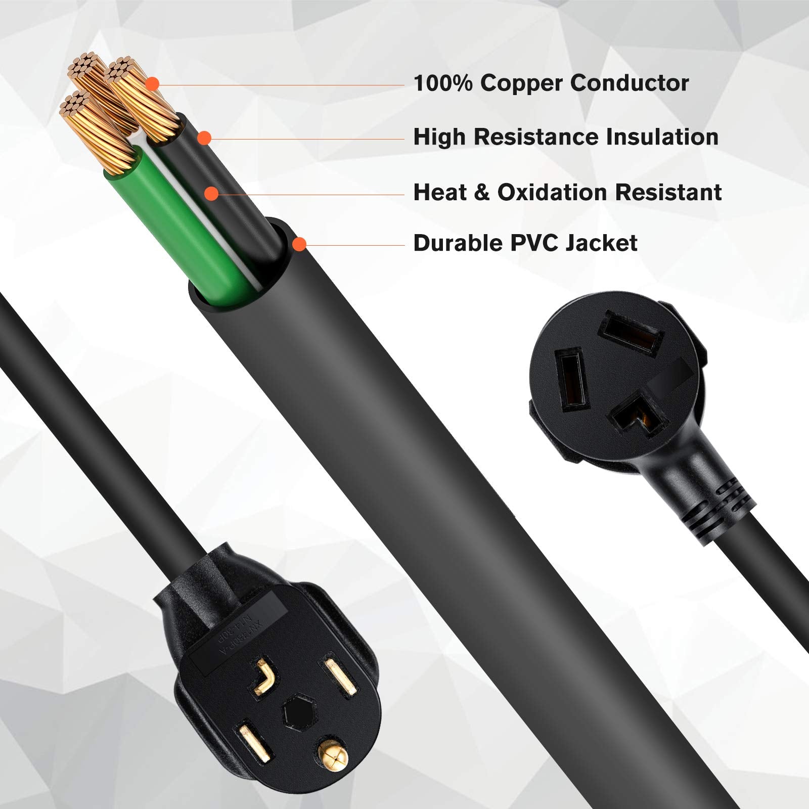 Welluck adapter rated up to 30A and 250V for robust performance.