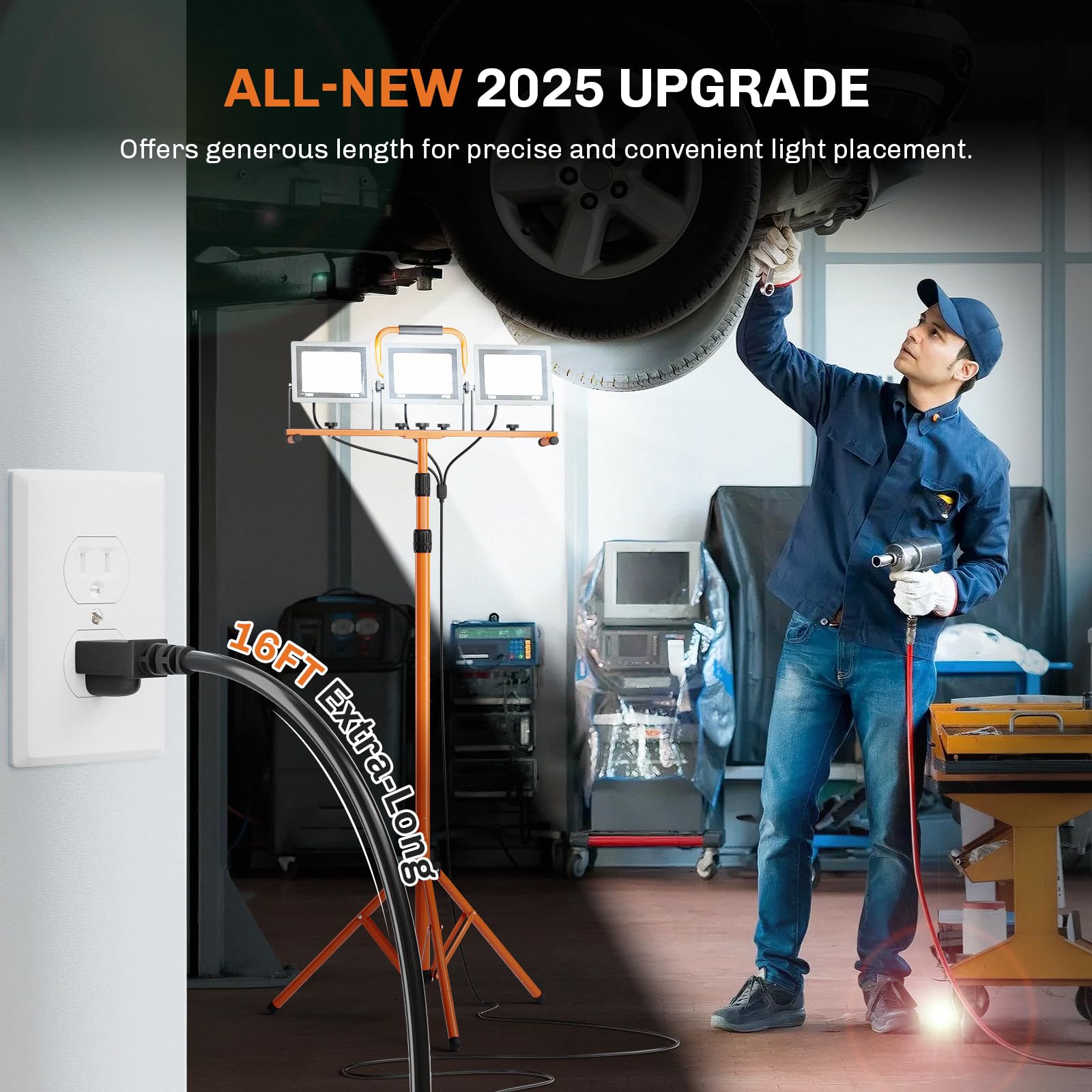 WELLUCK IP66 weatherproof LED work light for outdoor reliability