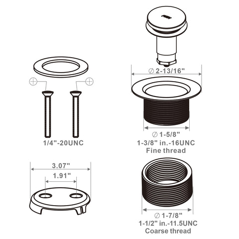 WELLUP sturdy brass and stainless steel construction offers lasting corrosion resistance in wet bathrooms.
