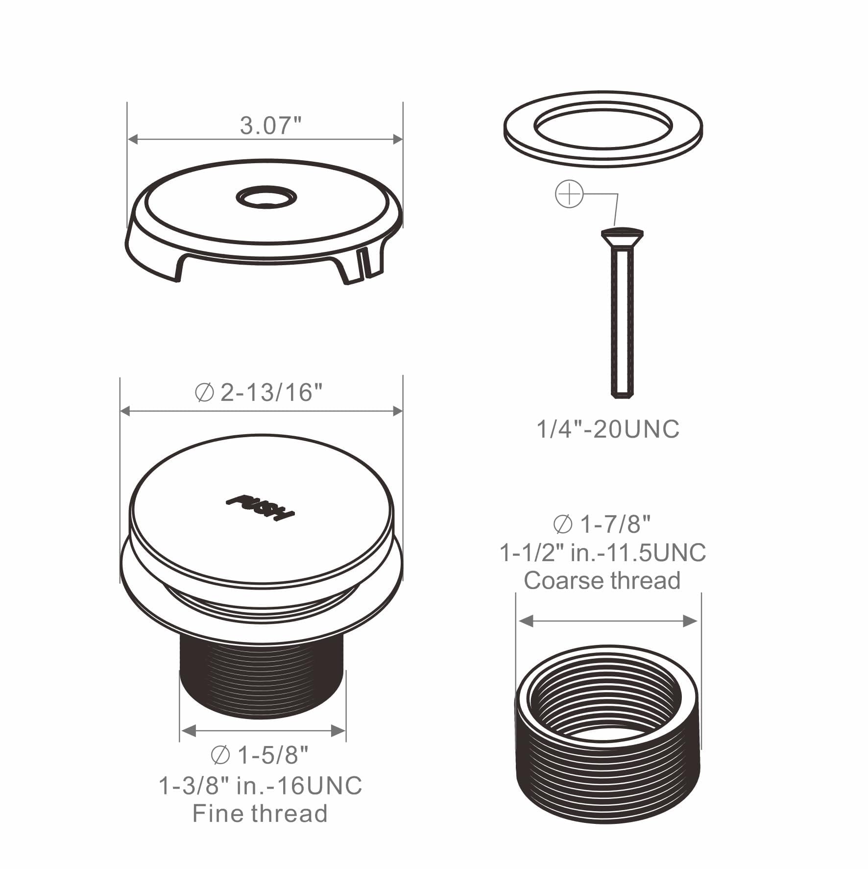 Wellup brass and stainless steel construction offers longevity for bath use.