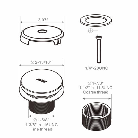 Wellup brass and stainless steel construction offers longevity for bath use.