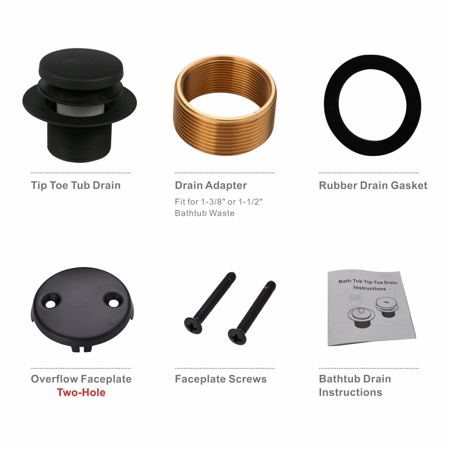 WELLUP universal thread adapter 1-3/8 to 1-1/2 inches enables quick compatibility.