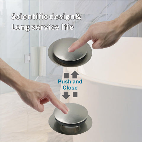 WELSAN drain stopper easily cleaned by removing and wiping.