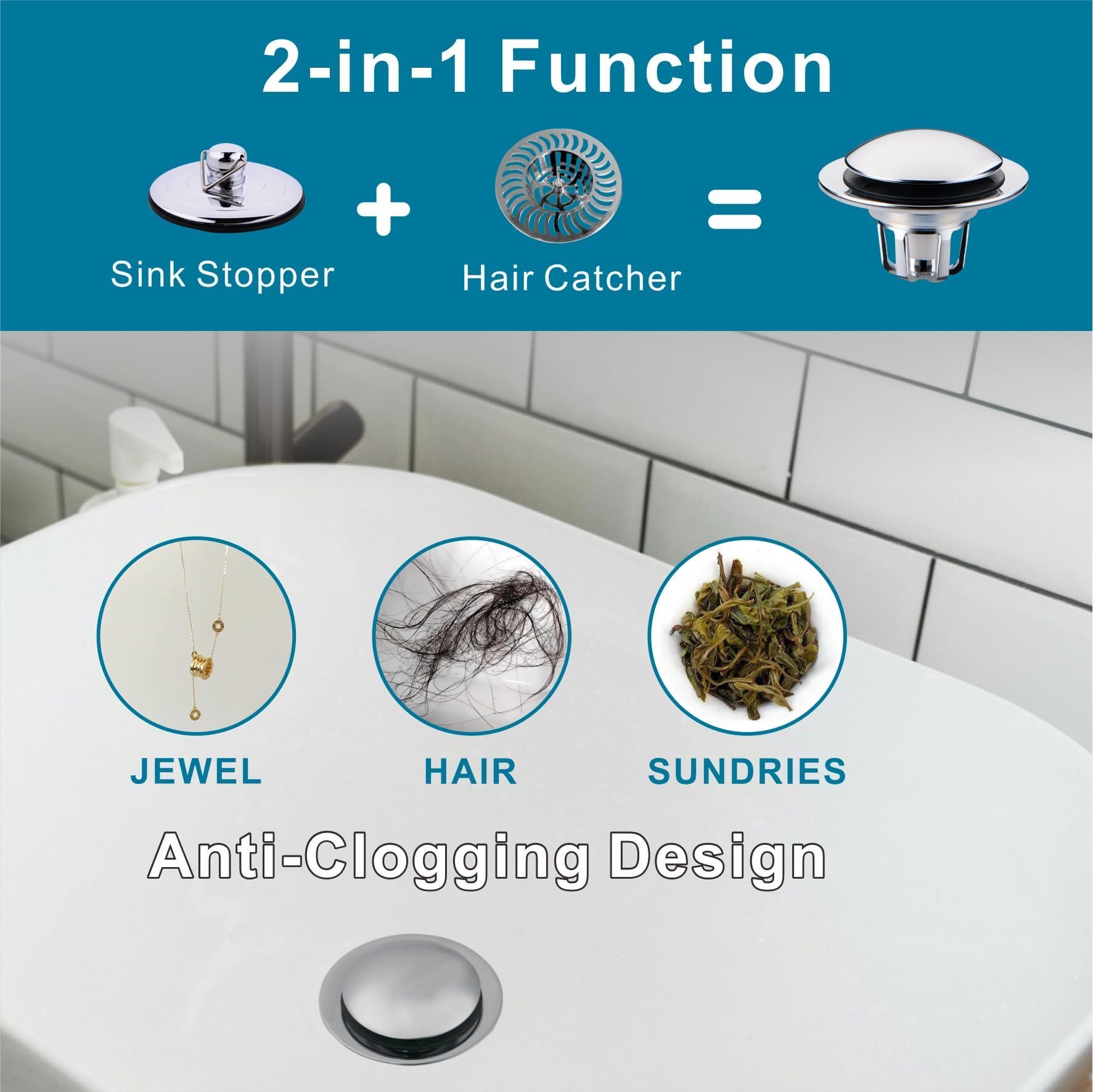 WELSAN chrome plated finish enhances sink aesthetics and cleaning ease