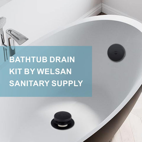 WELSAN 1-hole overflow faceplate for clean finish and reliable water control