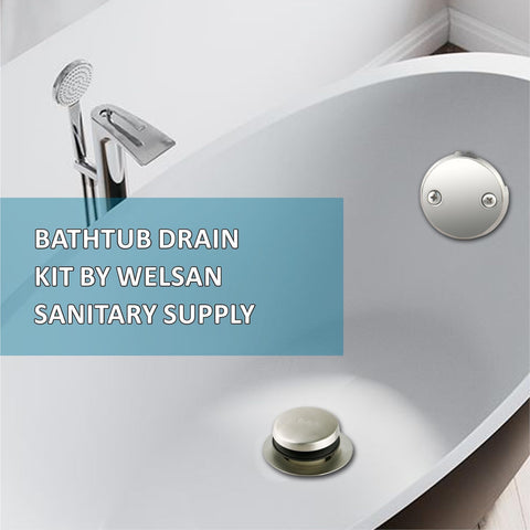 WELSAN touch-toe stopper enabling quick water release