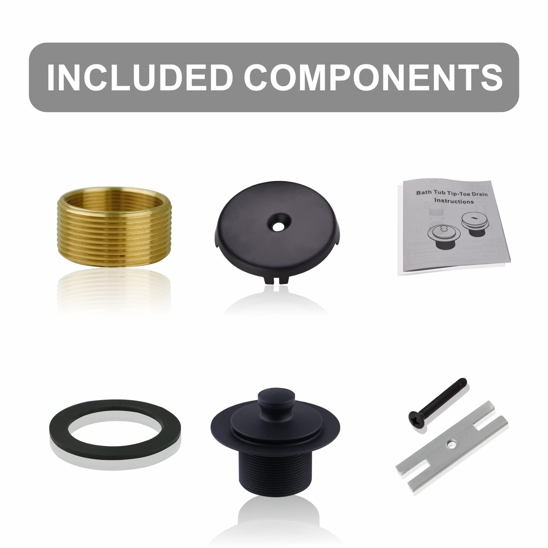 WELSAN tub drain replacement kit is simple to install.