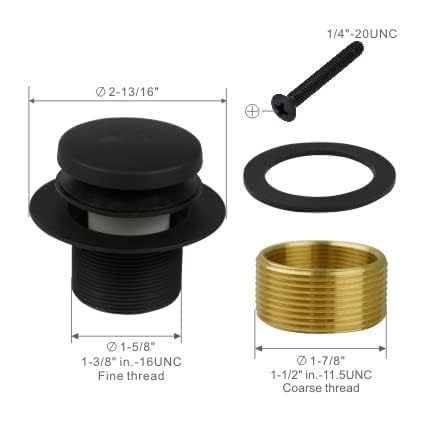 Push-open and push-close stopper design aids quick water retention