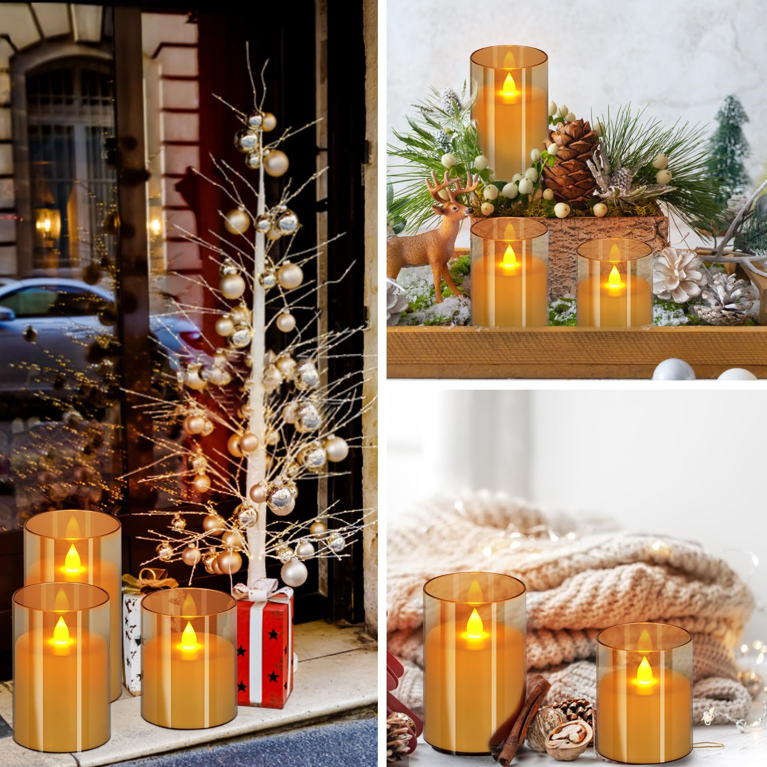 wemarry flameless candle with timer function for hands-free daily use