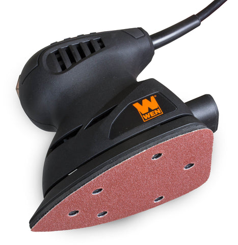 WEN 6301 detailing sander dust port with vacuum attachment for cleaner work