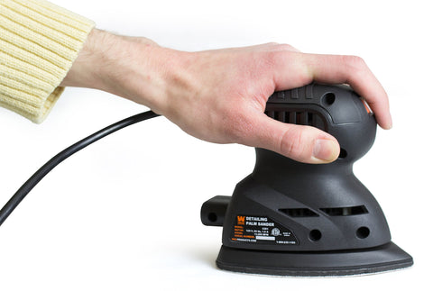 WEN 6301 detailing sander lightweight body enables comfortable, extended use