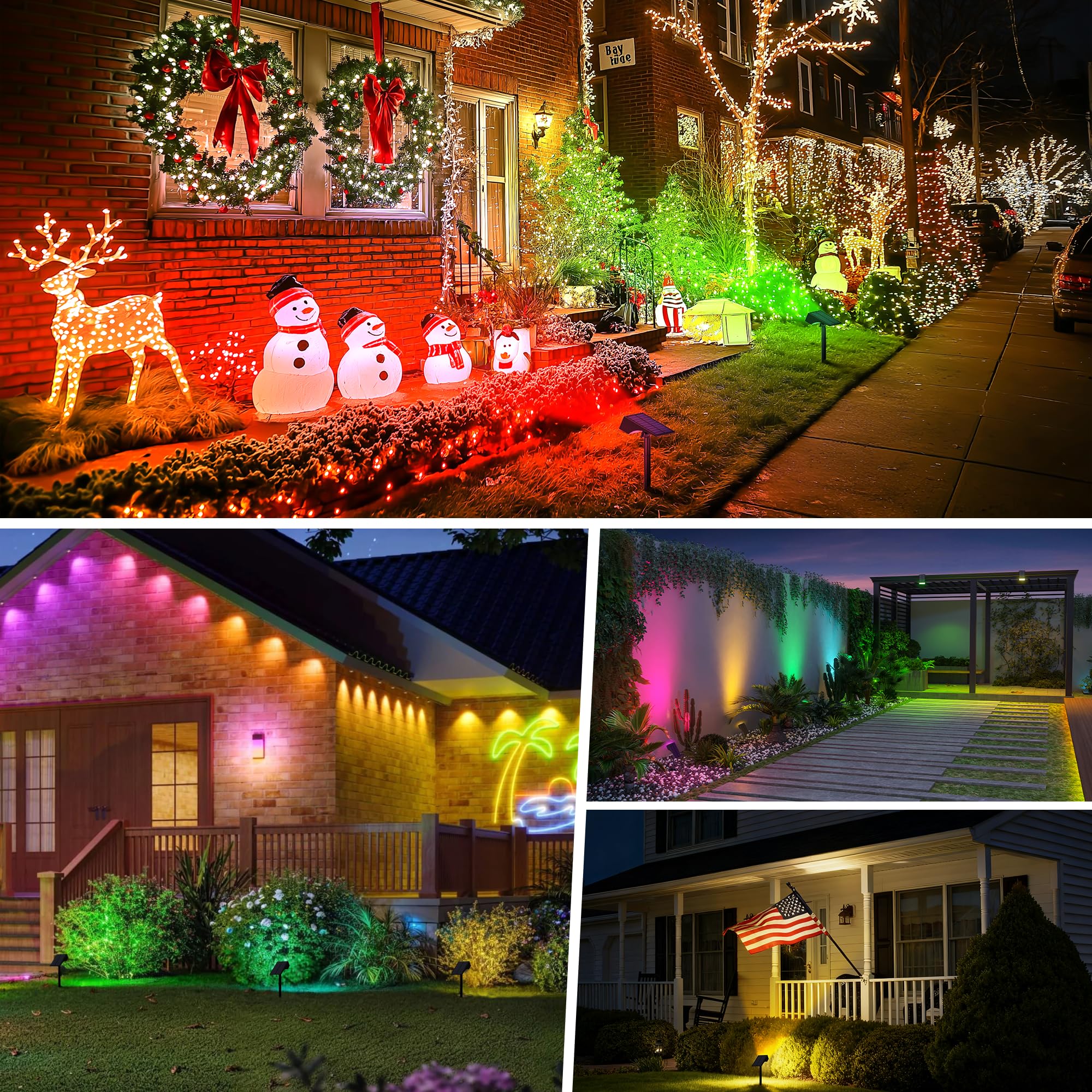 WENATY all-night illumination in fixed-color mode for outdoor parties