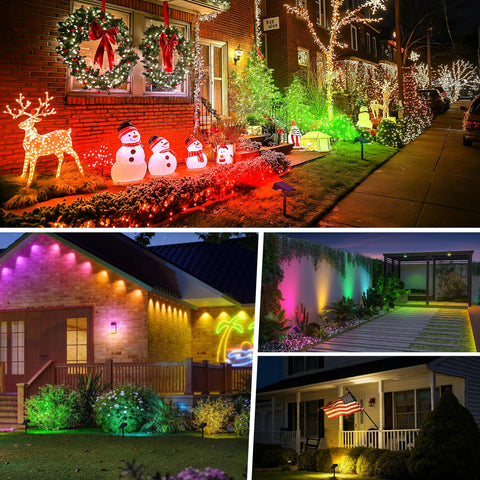 WENATY all-night illumination in fixed-color mode for outdoor parties