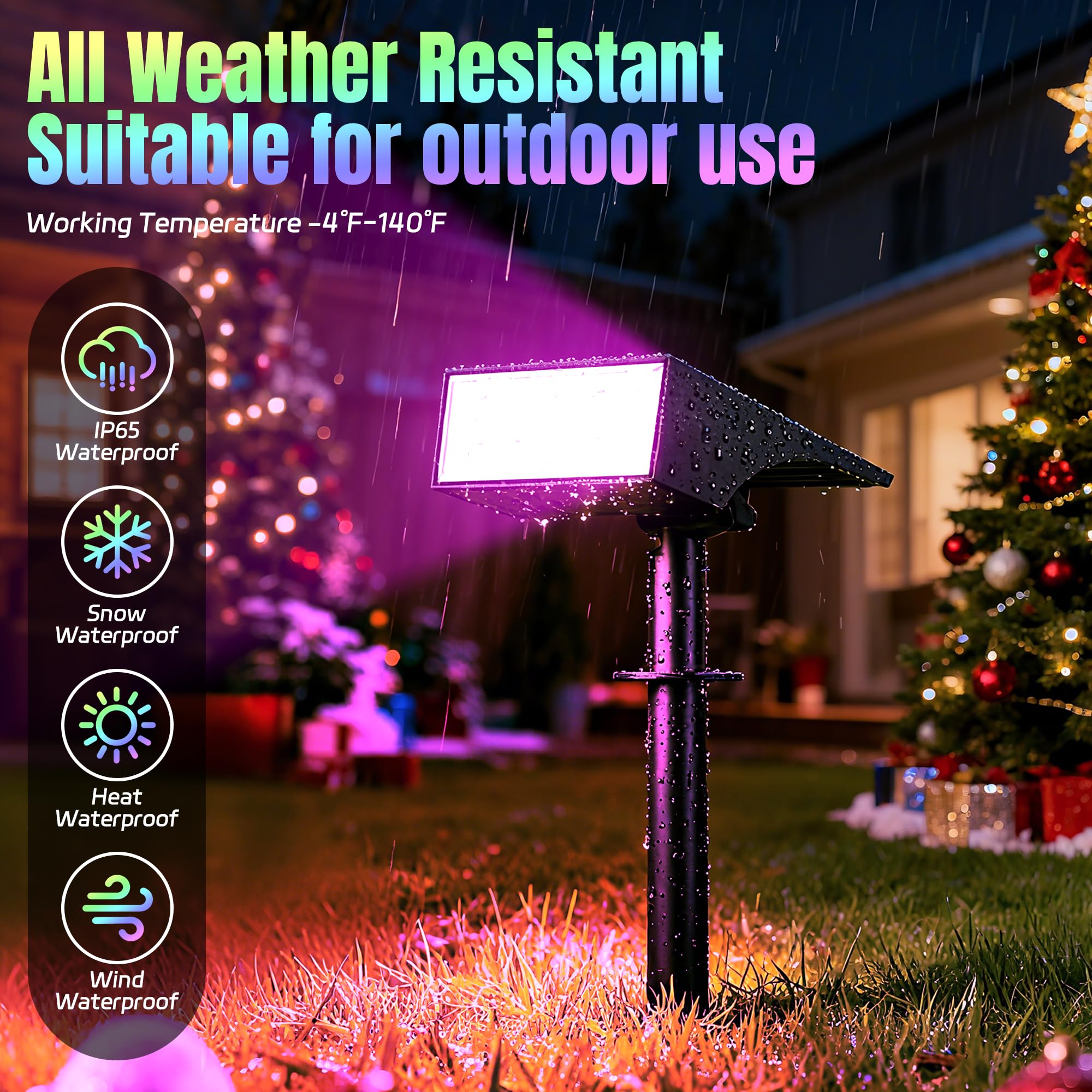 WENATY RGB color lights ideal for holiday decor
