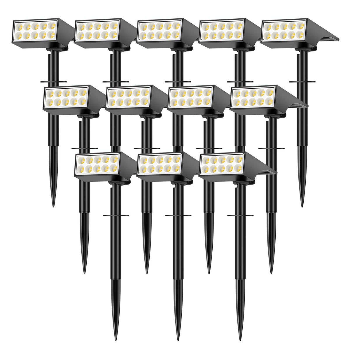 WENATY IP65 outdoor solar light lighting the front door with bright daylight