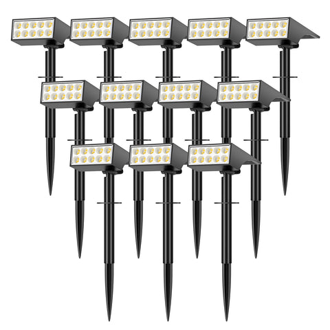 WENATY IP65 outdoor solar light lighting the front door with bright daylight