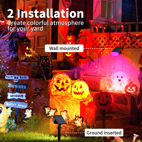 WENATY solar spot light adjustable angles for flexible mounting options