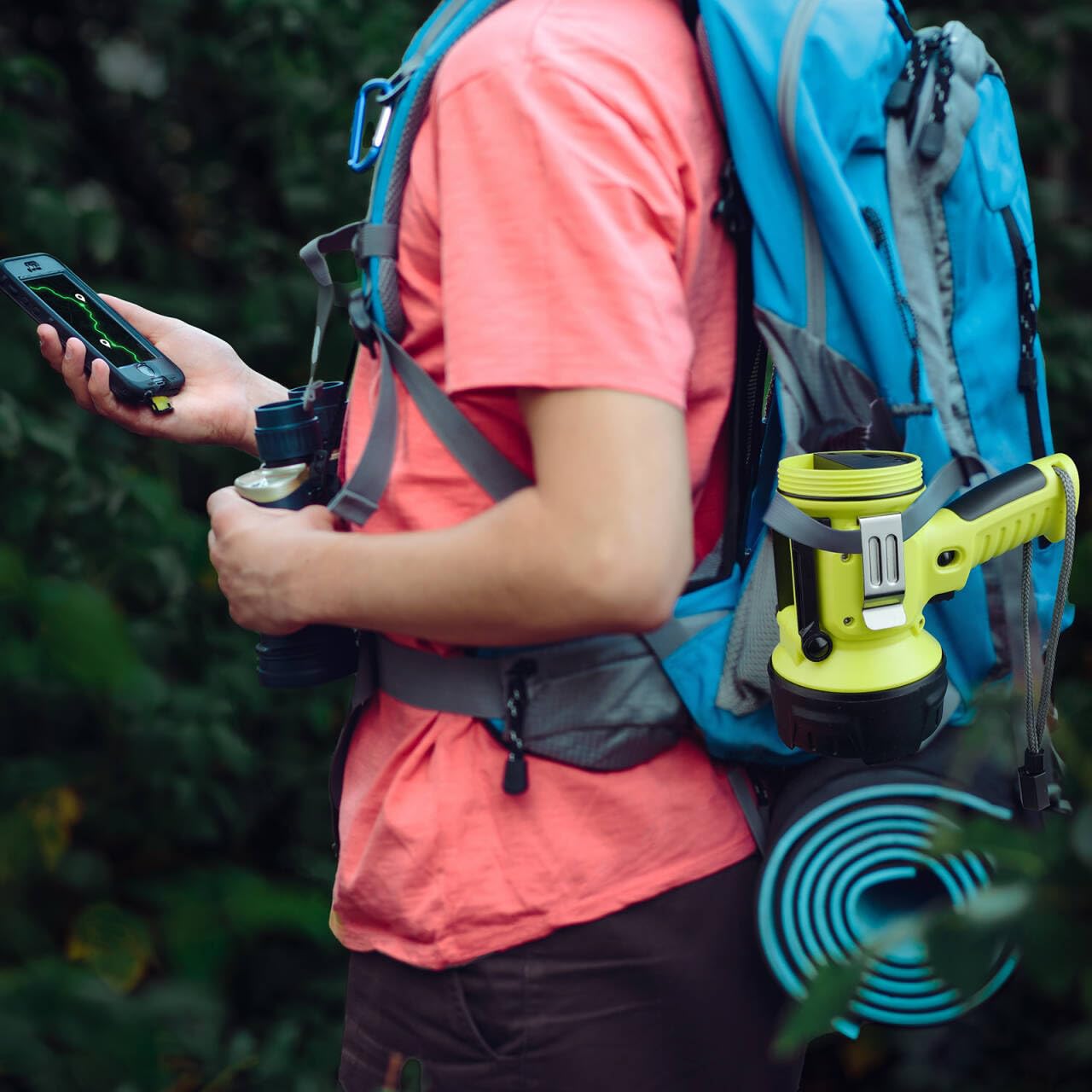 WENFENG Durable belt clip for easy carry on hikes or boating trips.
