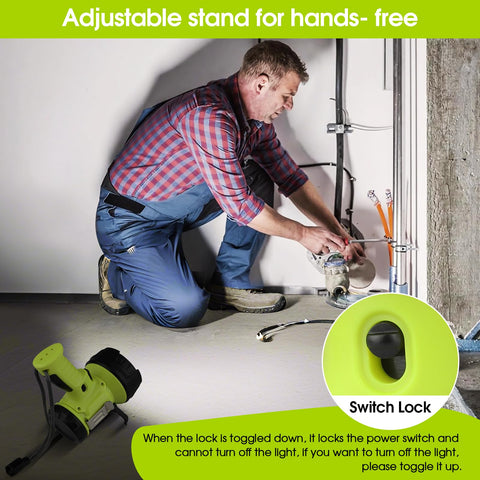 WENFENG Spotlight lock switch design prevents accidental power changes during work.