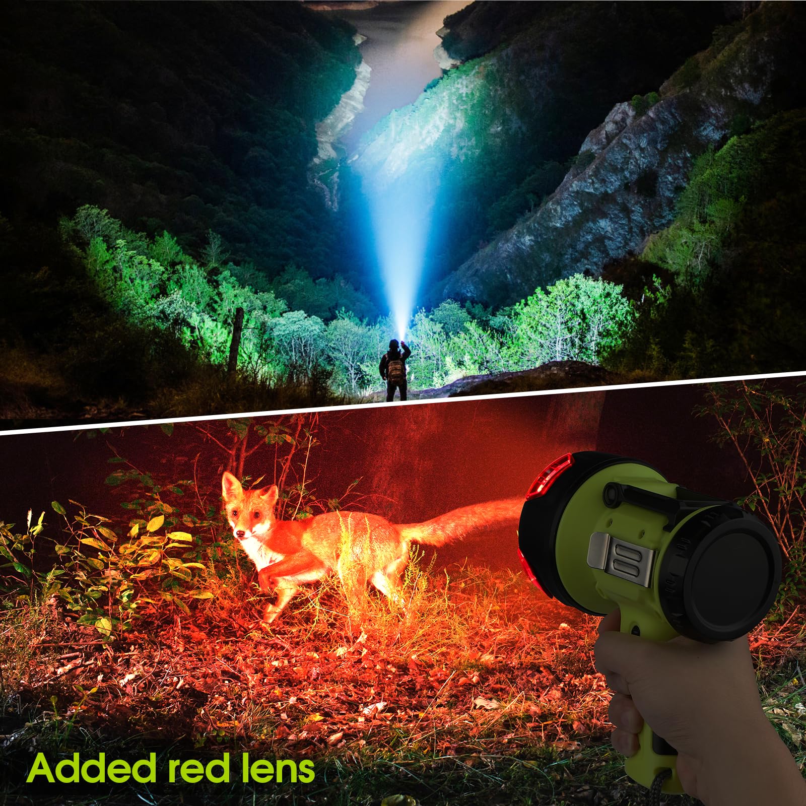 WENFENG Removable red filter supports hunting or signaling scenarios.