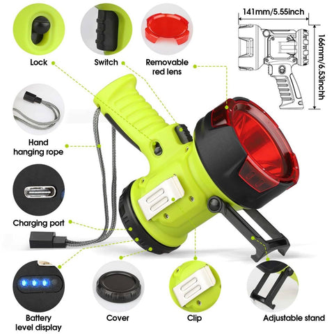 WENFENG Spotlight stand allows hands-free operation during setup or tasks.