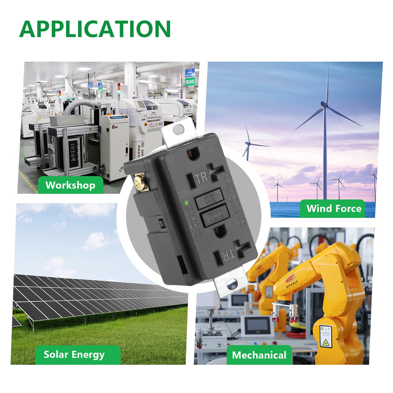 WENGART GFCI is industrial-grade for generators and heavy machinery.