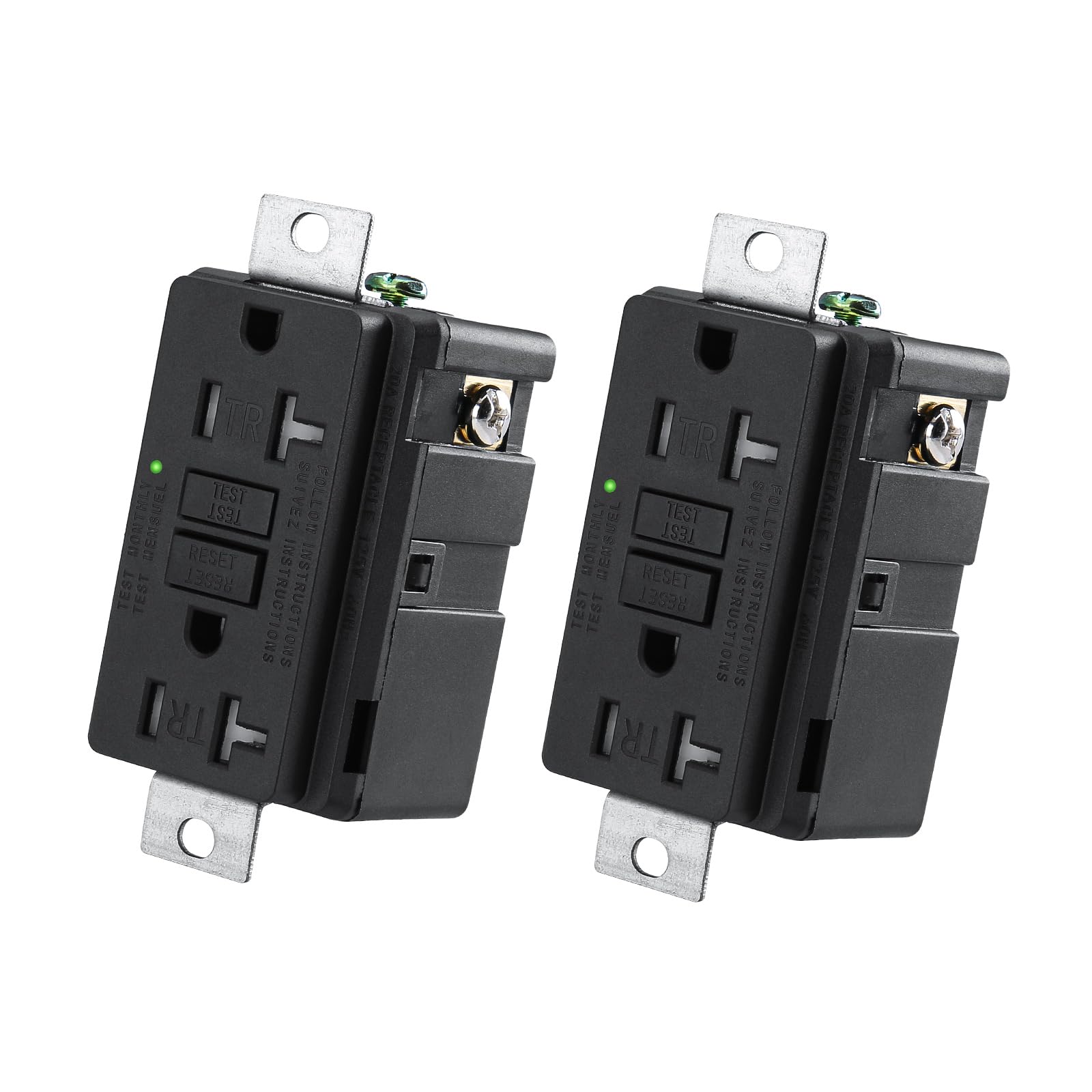 WENGART GFCI outlet with nylon oil-resistant body designed for harsh industrial environments.