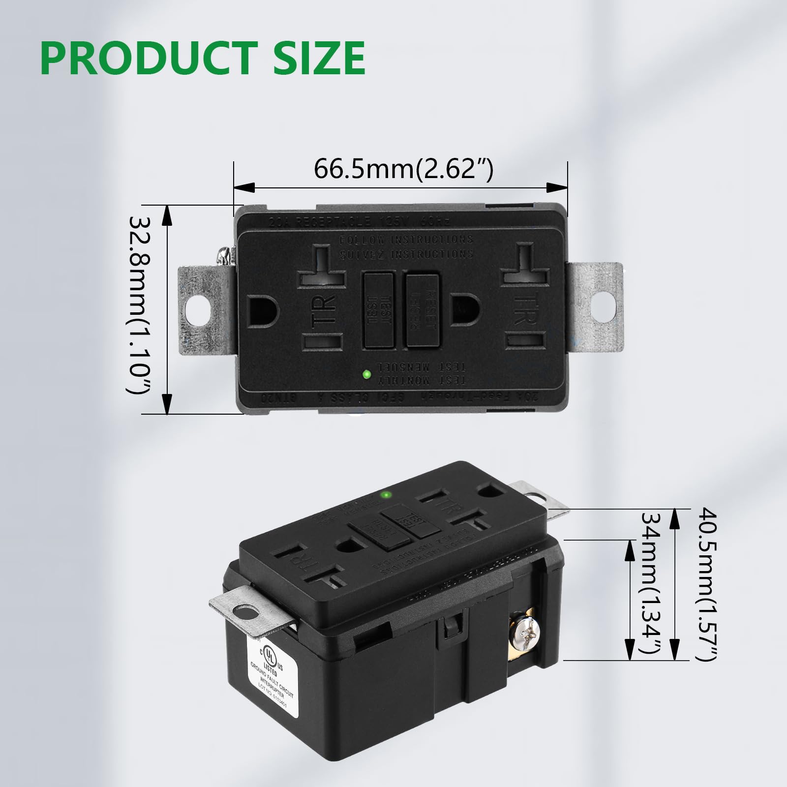 WENGART GFCI features an indicator light and built-in monitoring.