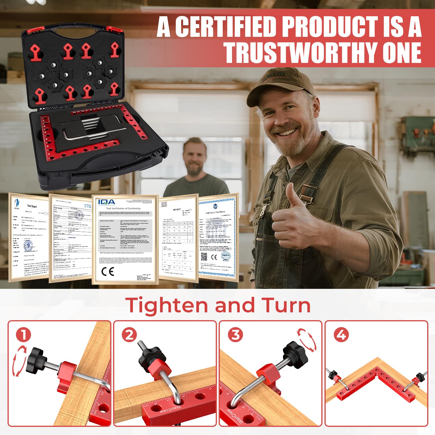 WenCrew fixing blocks and bolts simplify quick assembly