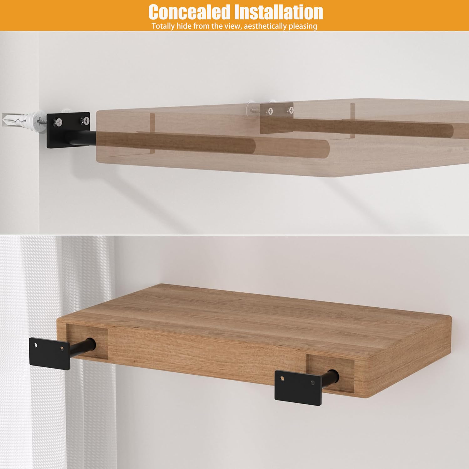 Wengus easy-install brackets with included screws and anchors