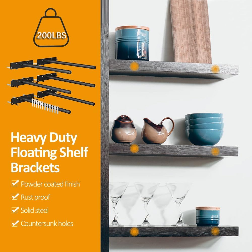 Wengus heavy-duty brackets support up to 200 lbs per bracket
