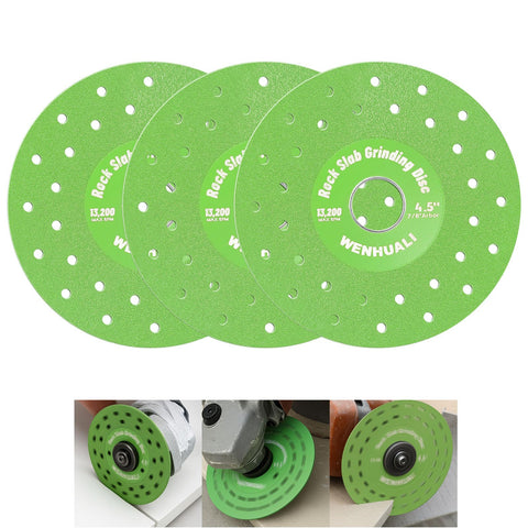 WENHUALI diamond rock slab disc set on grinder for fast, clean cuts.