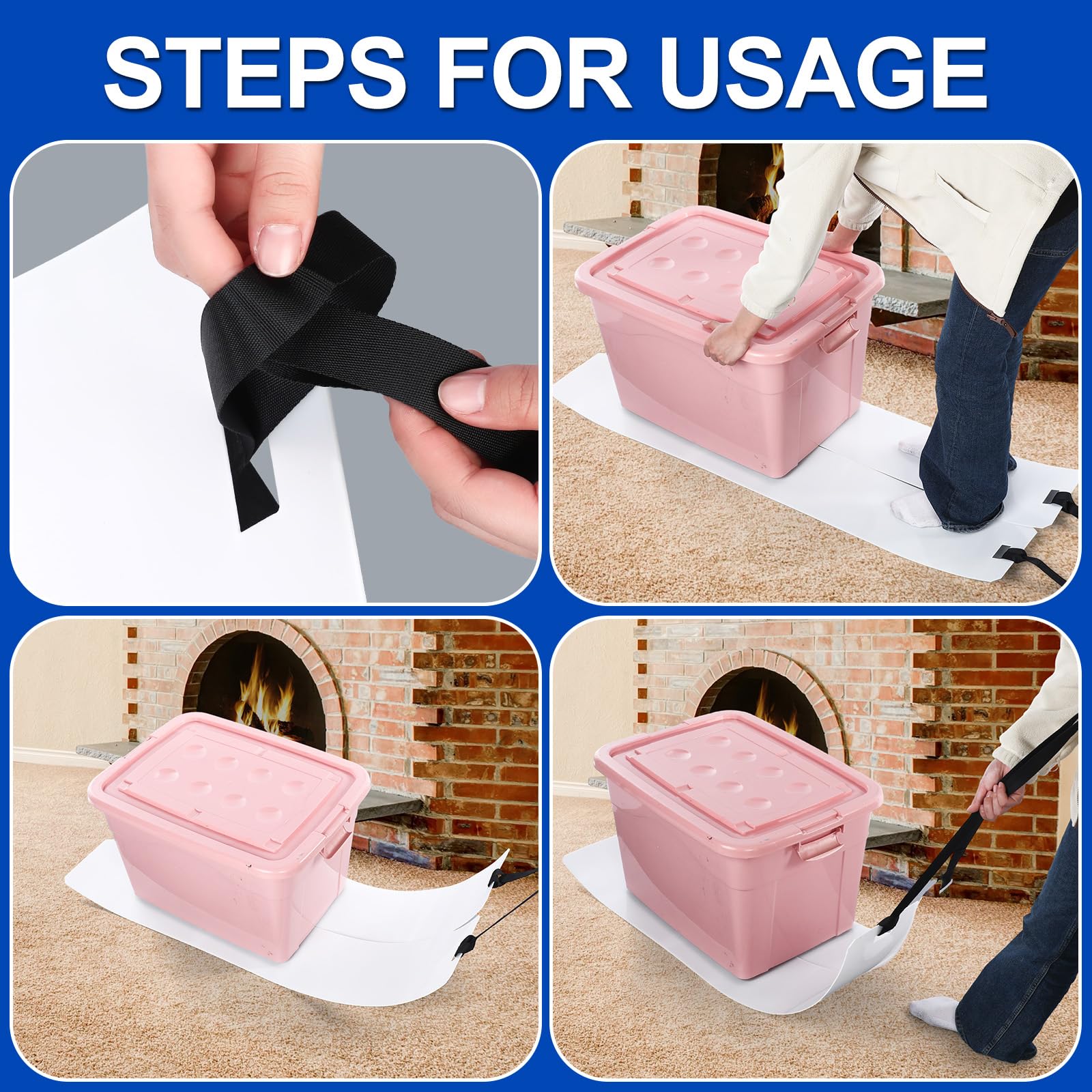 Wenqik durable nylon and PE build ensures reliable moving support.