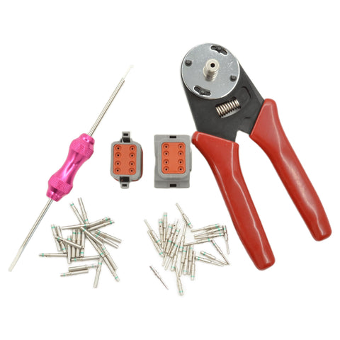 WENXJFF 14-20 AWG solid contact crimping capability.