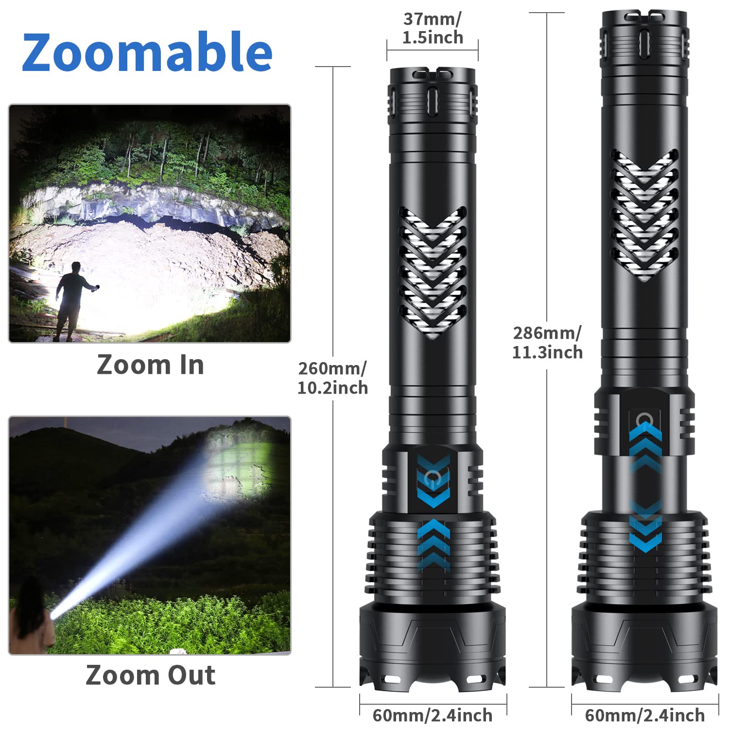 Weoxi five-modes flashlight showing versatility for any situation