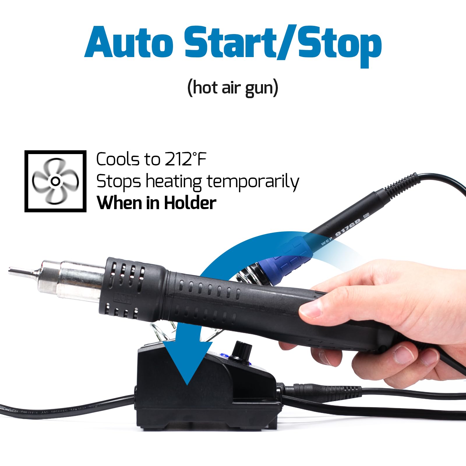 WEP 882D desoldering pump for safe component removal.