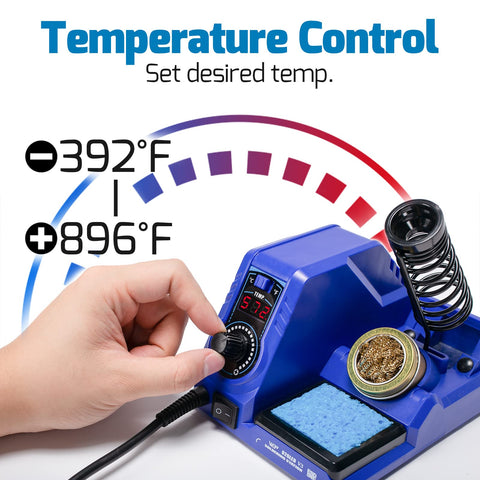 Digital display and temperature control on WEP 926LED V3 for stable joints