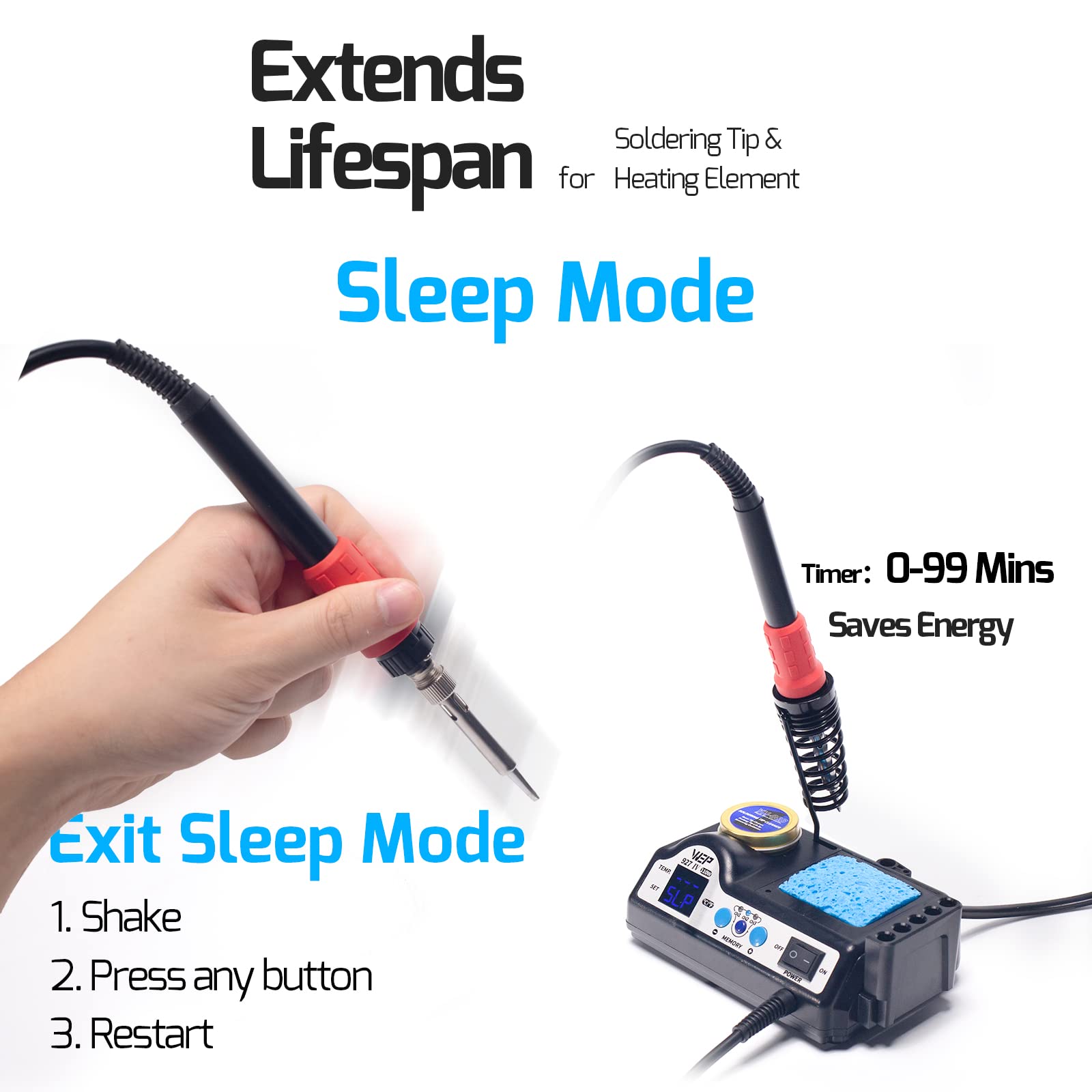 WEP 927-IV LED magnifier provides bright, precise illumination for micro-soldering.