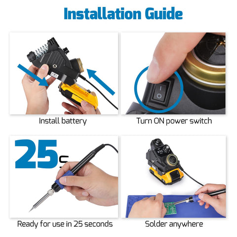 WEP 937D-I six-tip set for versatile soldering.