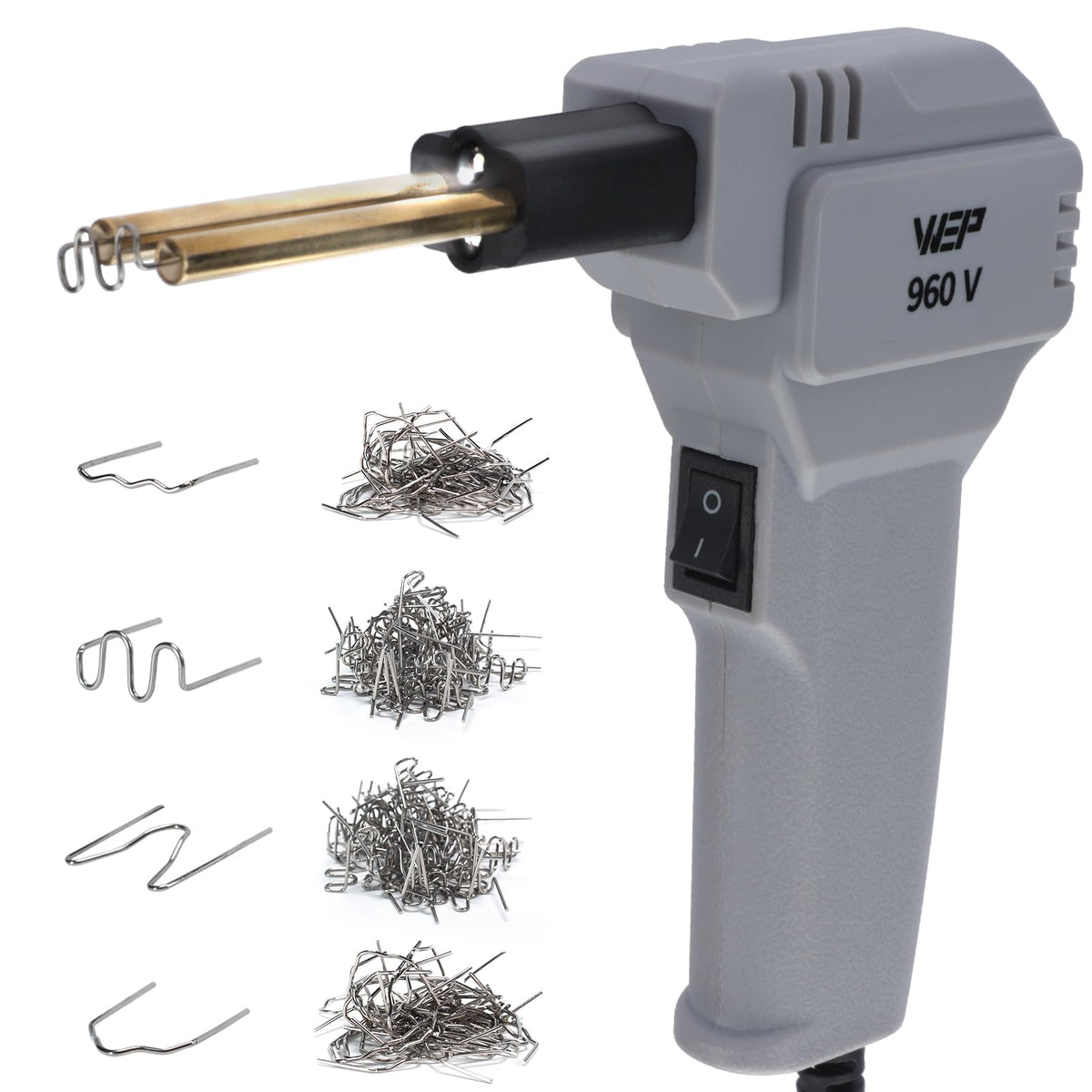 WEP 960-V grey plastic welder for 110V use, compact and reliable.