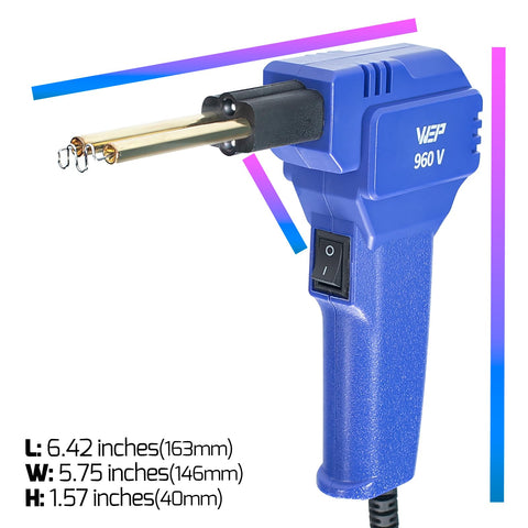 WEP 960-V kit includes 200 hot staples for versatile repairs