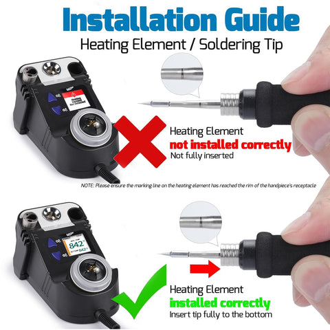 WEP 982-V automatic standby mode protects heater when idle