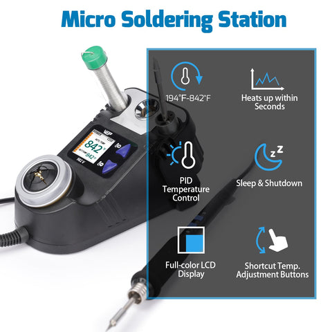 WEP 982-V shortcut buttons for fast temperature adjustments
