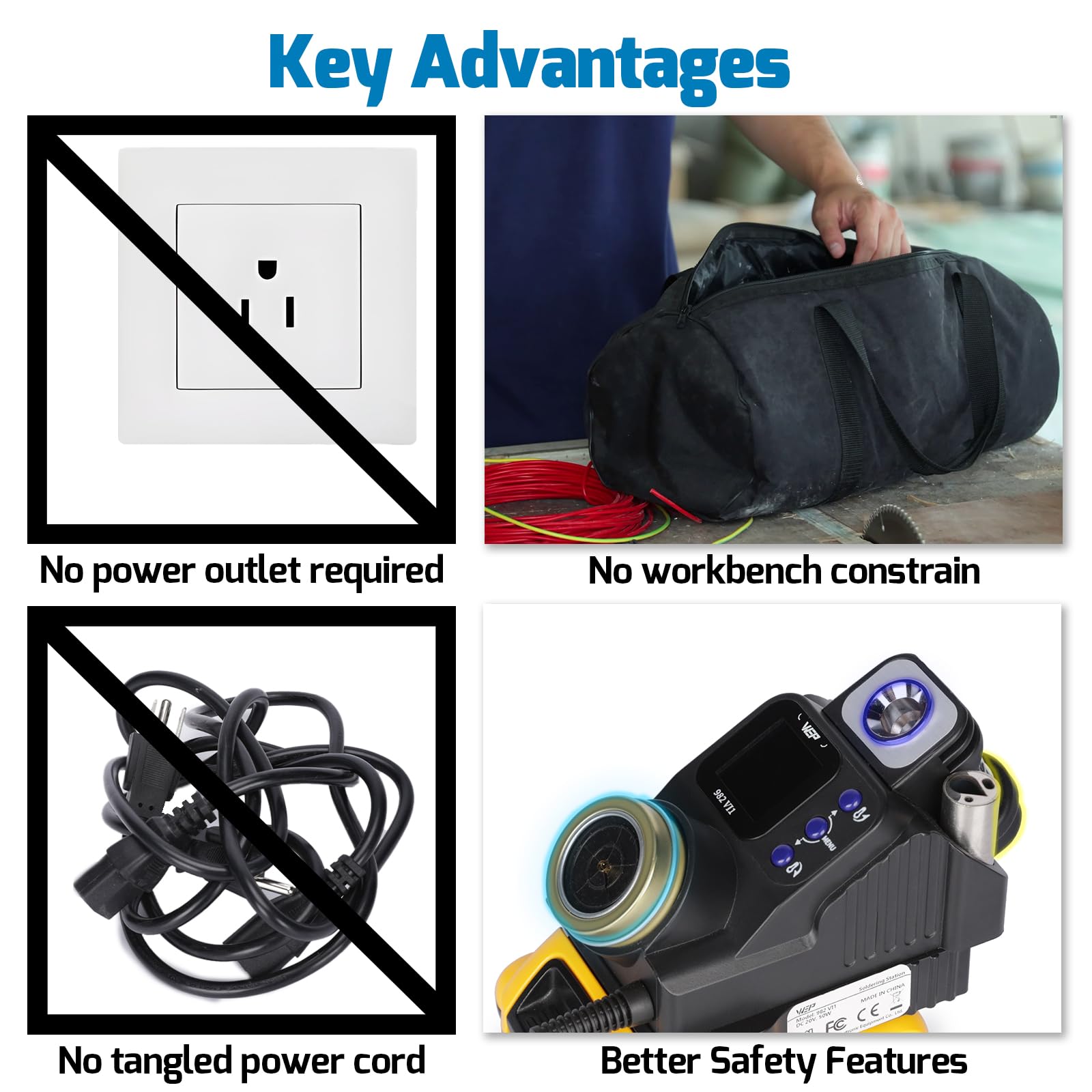 WEP 982VI sleep mode and auto-shutdown protect tips.