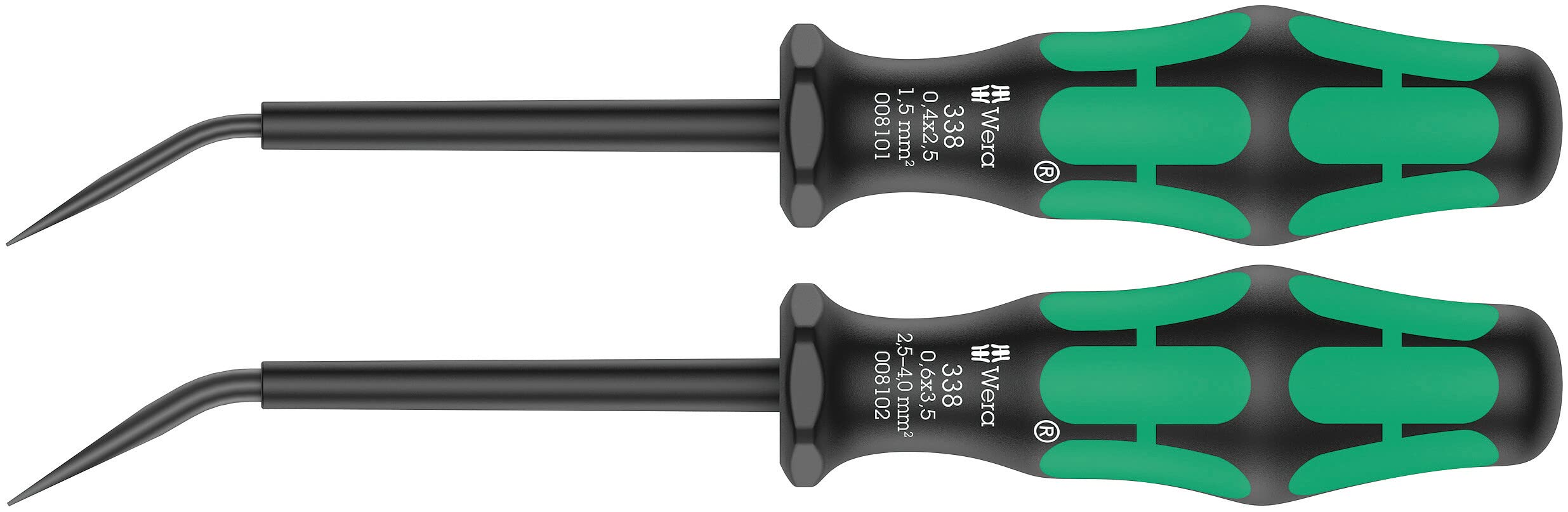 Wera 338/2 terminal block tools two-piece set for precise block adjustments