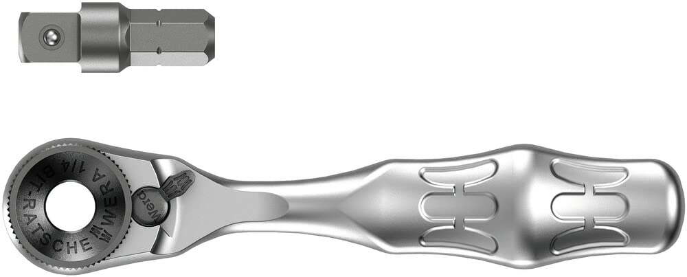 Wera 5073230001 8001 A quarter inch square drive ratchet in compact form for tight spaces