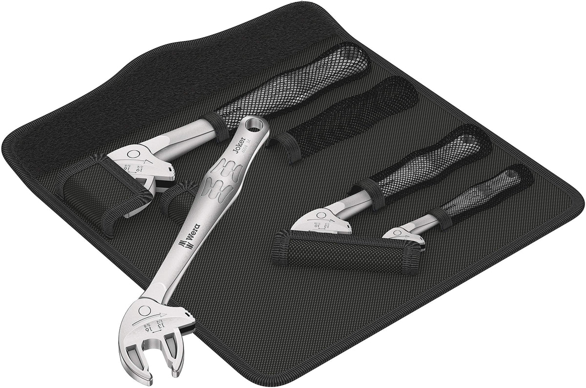 Wera 6004 Joker 4 Set in case view for organized tool storage and quick access.