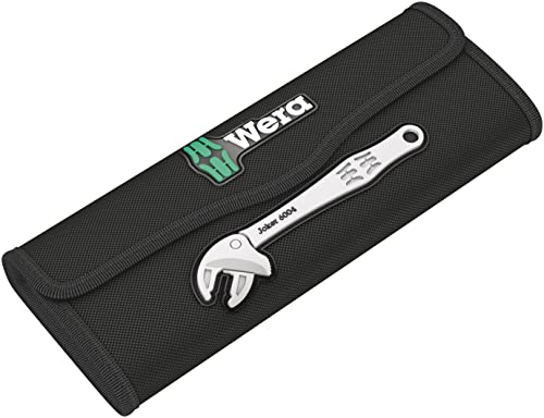 Wera 6004 Joker 4 Set in hand demonstrating ergonomic self-setting spanners.