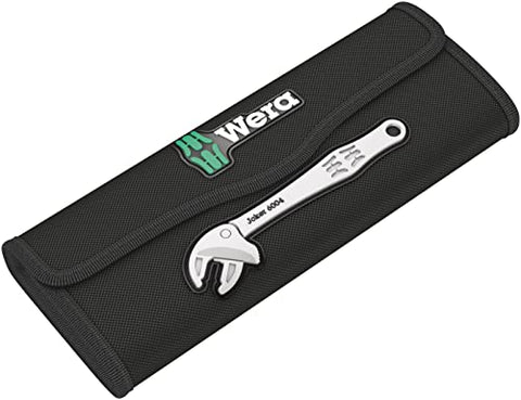 Wera 6004 Joker 4 Set in hand demonstrating ergonomic self-setting spanners.