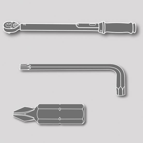 Solid metal body of the Wera 6004 Joker M wrench.